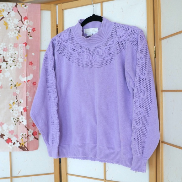 VTG Pastel Grannycore Sweater - Picture 3 of 14